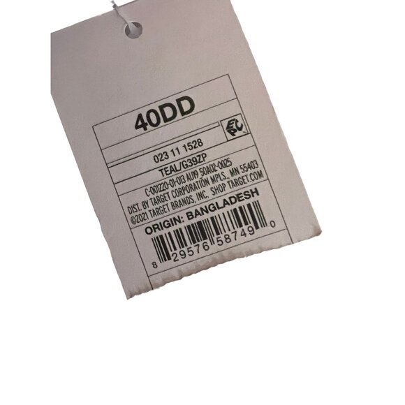 Womens Teal 40DD NWT Full Coverage Lightly Lined T-Shirt Bra With Lace Details - Picture 5 of 6